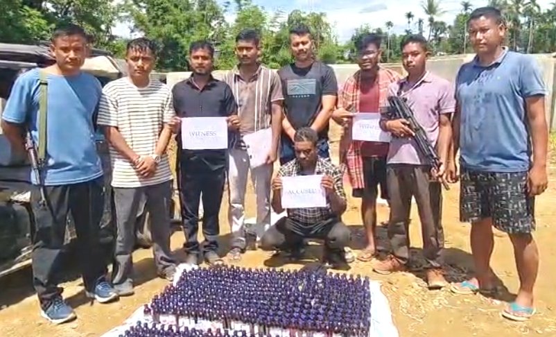 পাথারকান্দির ময়না বাইপাসে পুলিশের ফিল্মি কায়দায় অভিযানে ৮ লাখ টাকার নিষিদ্ধ কফ সিরাপ সহ আটক এক